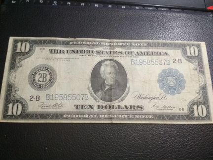 10 долларов США 1914 г