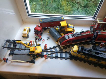Lego City Поезда и атрибутика
