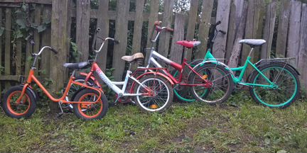 4 детских велосипеда
