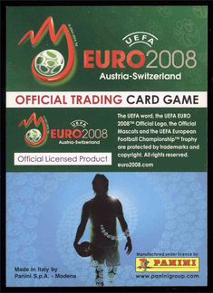 Panini Чемпионат Европы 2008. Игровые карточки