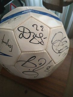 Футбольный мяч с автографами Сборной России 2014