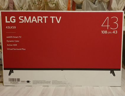 Тв LG 43 Smart TV 43LK59