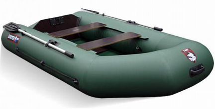 Лодка пвх Хантер 290 Р зеленая надувная под мотор