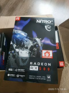 Видеокарта Sapphire Nitro+ Radeon RX 580 8GB gddr5