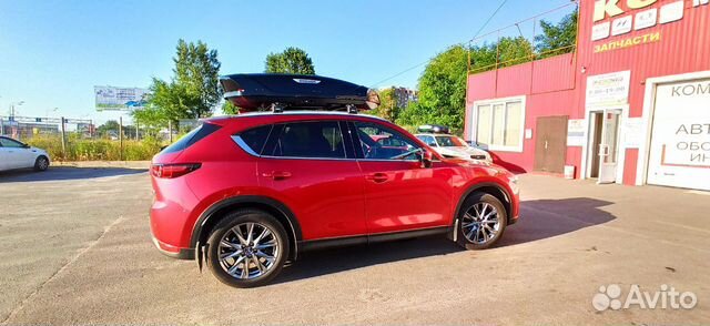 Бокс на крышу Broomer черный глянец для Mazda CX5