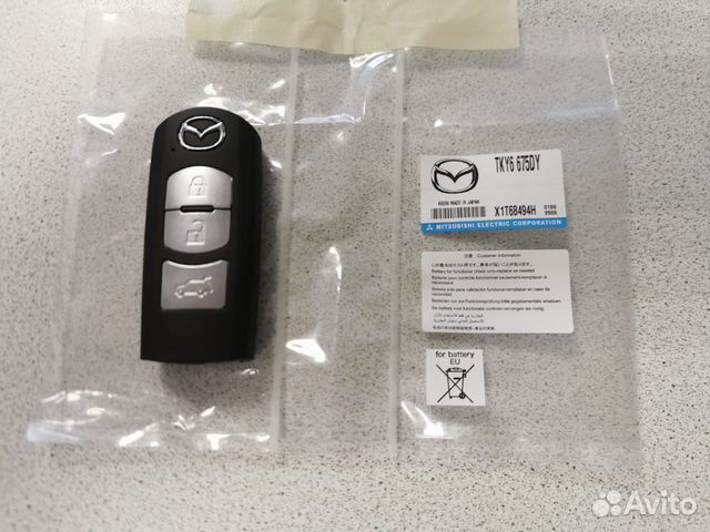Cмарт ключ 3 кнопки Mazda CX5 / CX9 TKY6-67-5DY