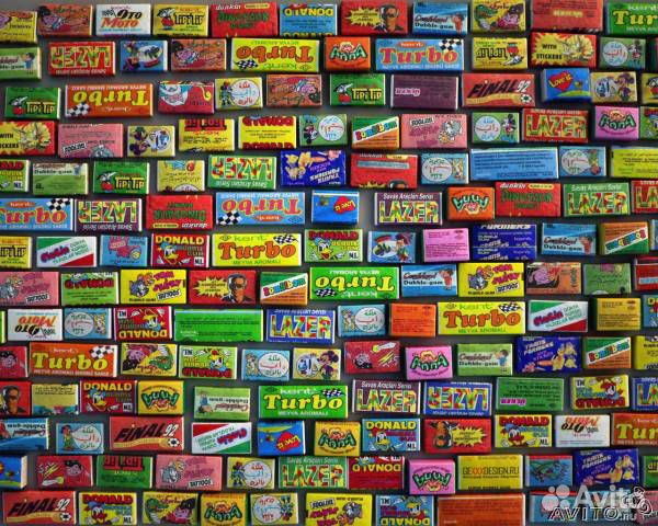 Вкладыши от жвачек