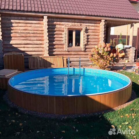 Круглый бассейн лагуна 2,44 Х 1,25 морозоустойчив
