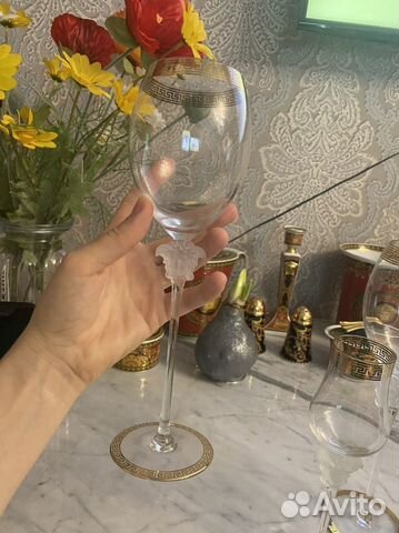 Бокалы для красного вина Rosenthal Versace Золотая