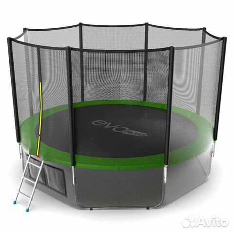 Батут EVO jump External 12ft (Green) + Lower net