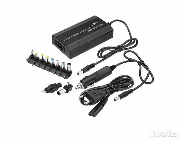 Автомобильный + Сетевой блок питания, 8 разъемов