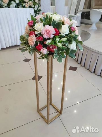 Стойки под цветы для декора мероприятий