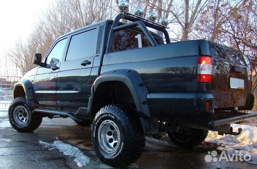 Расширители арок (Бушвакеры) УАЗ Патриот Пикап