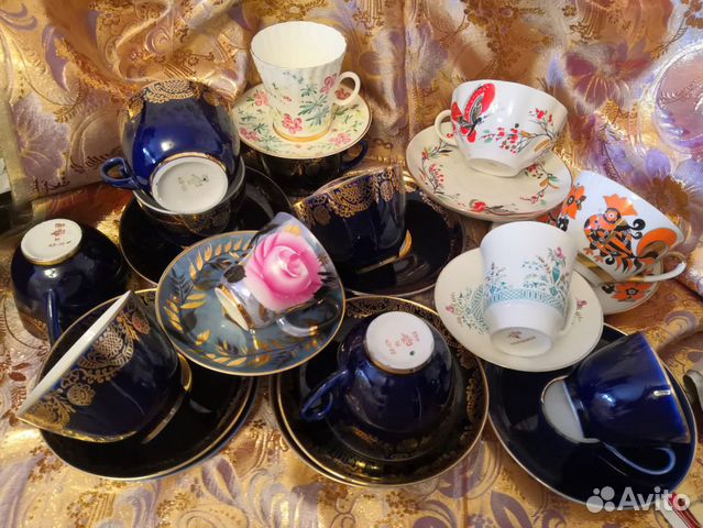 Чайная и кофейная пара лфз