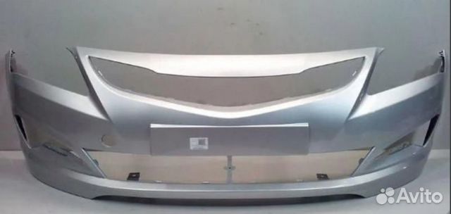 Hyunda Solaris Бампер,цвет Серебро