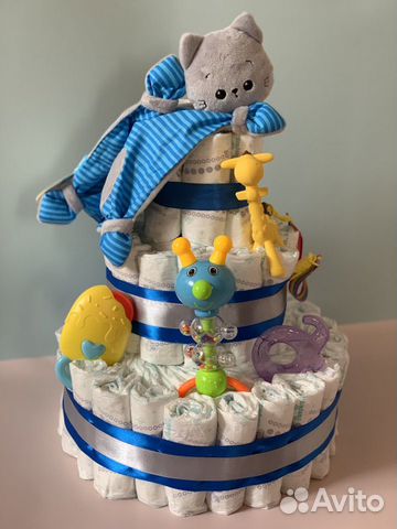 Подарочный набор Торт из Памперсов