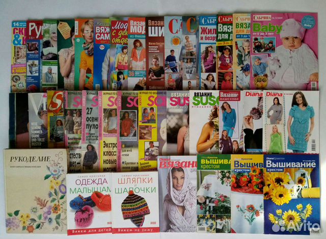Журналы, книги по рукоделию (вязание, вышивка)