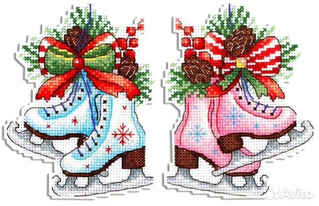 Набор для вышивания М.П. Студия Фигурный Новый Год