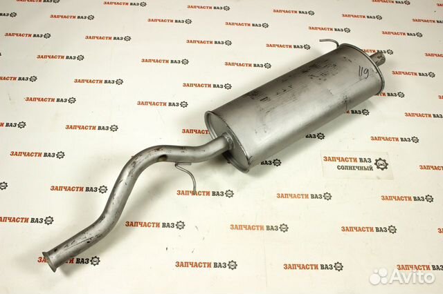 Глушитель на Калину Хэтчбек задняя часть Новый