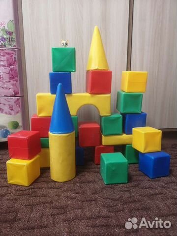 Кубики пластмассовые