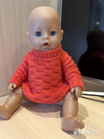 Кофточка вязаная для куклы