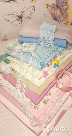 Набор тканей на одежду для кукол