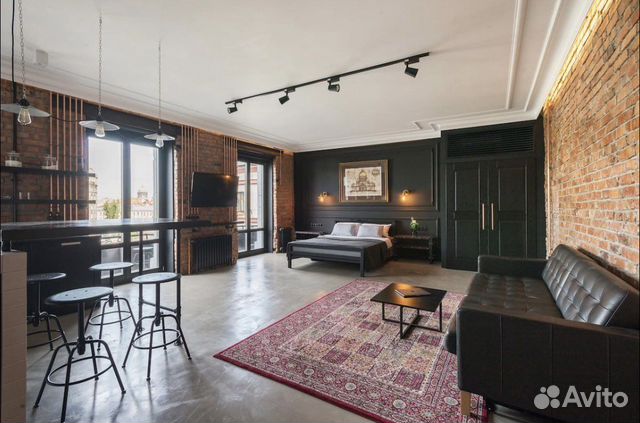 

Квартира-студия, 46 м², 2 кровати