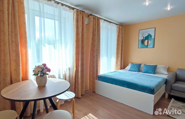 

Квартира-студия, 35 м², 2 кровати