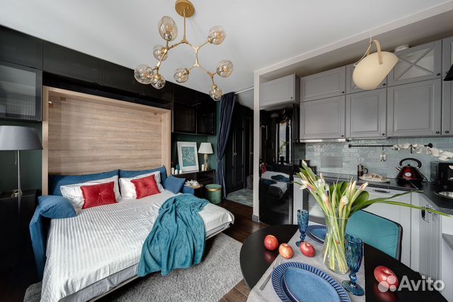 

Квартира-студия, 35 м², 1 кровать
