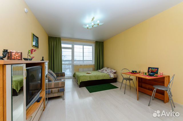 

Квартира-студия, 33 м², 2 кровати