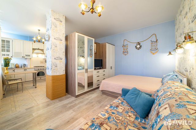 

Квартира-студия, 35 м², 2 кровати
