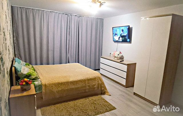 

1-к. квартира, 42 м², 3 кровати