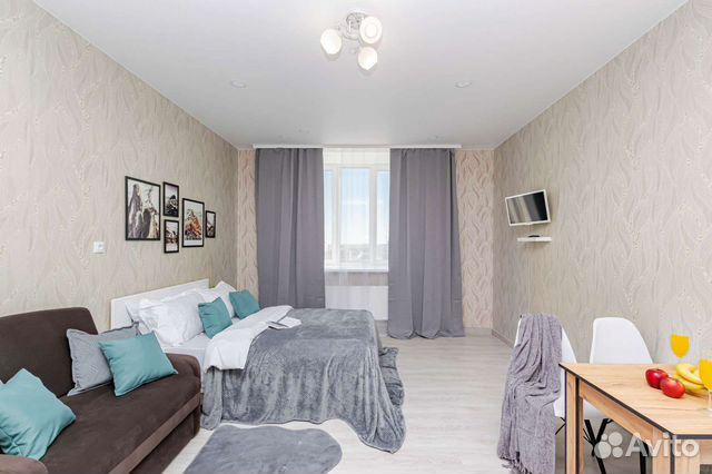 

Квартира-студия, 28 м², 2 кровати