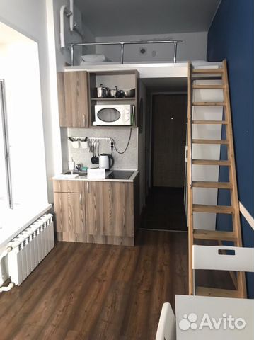 

Квартира-студия, 27 м², 2 кровати
