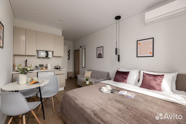 

1-к. квартира, 22 м², 2 кровати