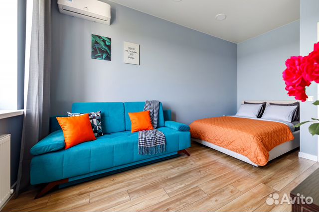 

1-к. квартира, 40 м², 2 кровати