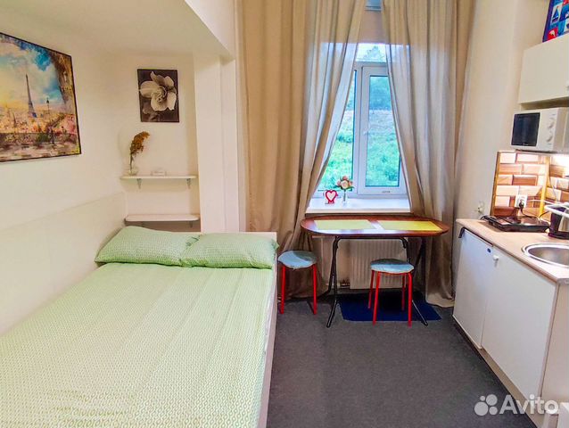 

Квартира-студия, 10 м², 1 кровать