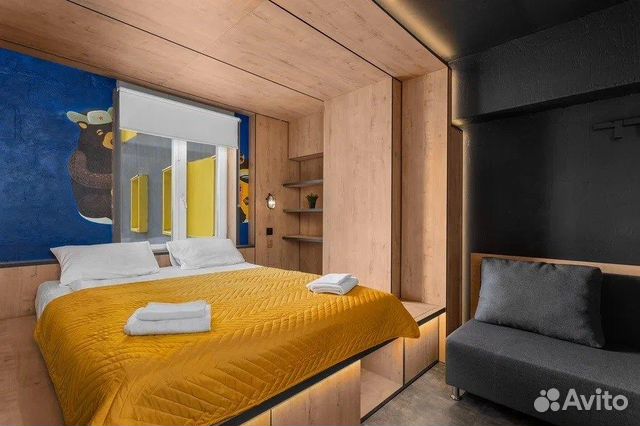 

Квартира-студия в апарт-отеле, 26 м², 2 кровати