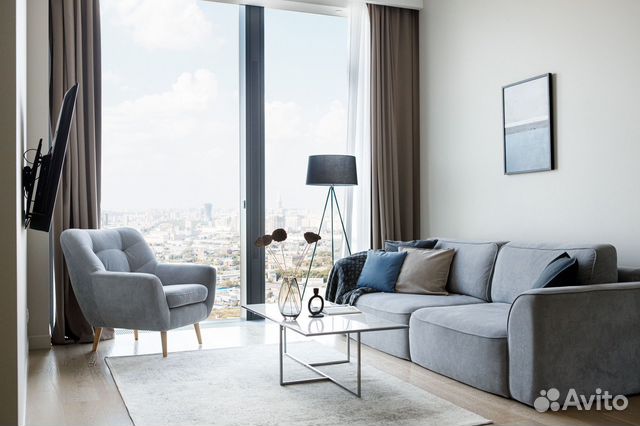 

1-к. квартира, 57,5 м², 2 кровати