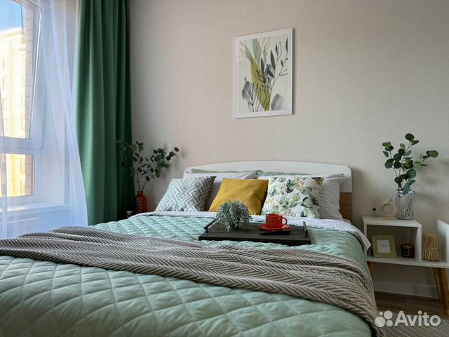 

1-к. квартира, 38 м², 2 кровати