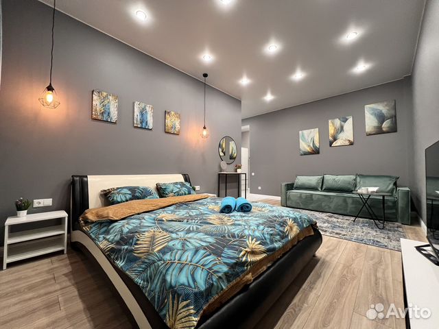 

1-к. квартира, 42 м², 2 кровати