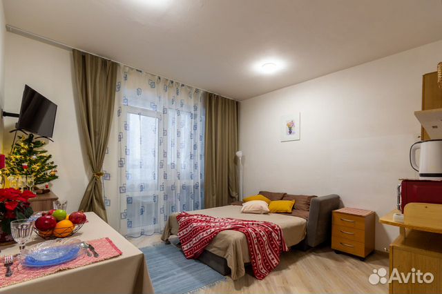 

Квартира-студия, 25 м², 1 кровать