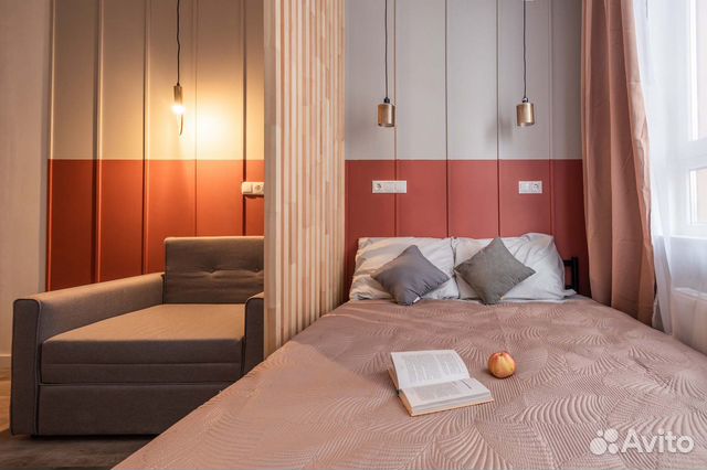 

Квартира-студия, 24 м², 2 кровати
