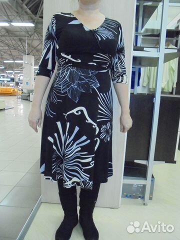 Платье черное стрейч, р.48-50 Платье черное стрейч, р.48-50