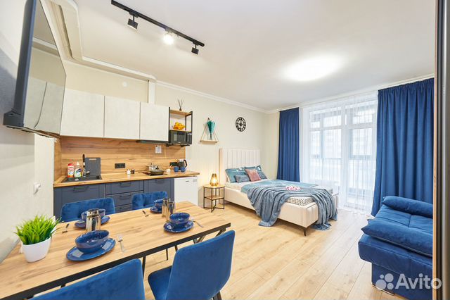 

Квартира-студия, 30 м², 2 кровати