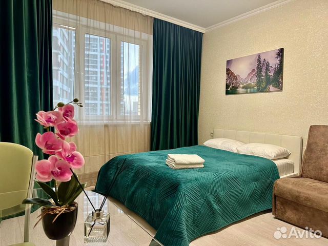 

Квартира-студия, 33 м², 2 кровати