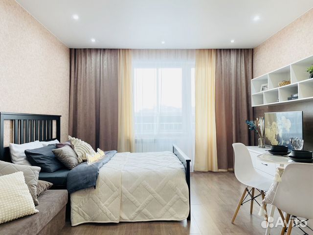 

Квартира-студия, 32 м², 2 кровати