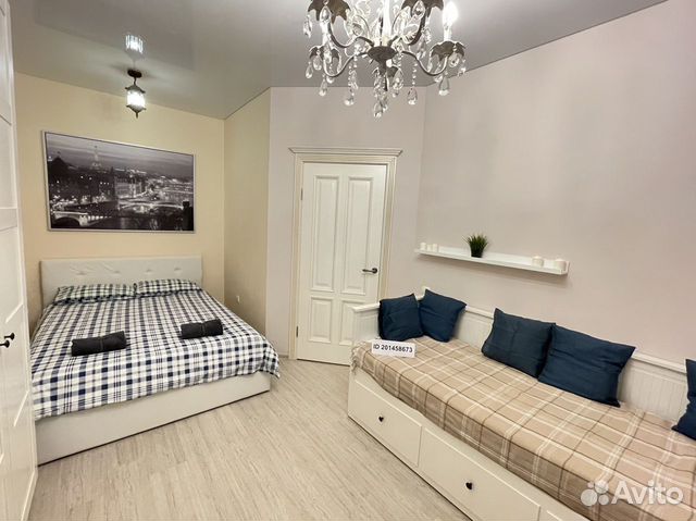 

1-к. квартира, 38 м², 2 кровати