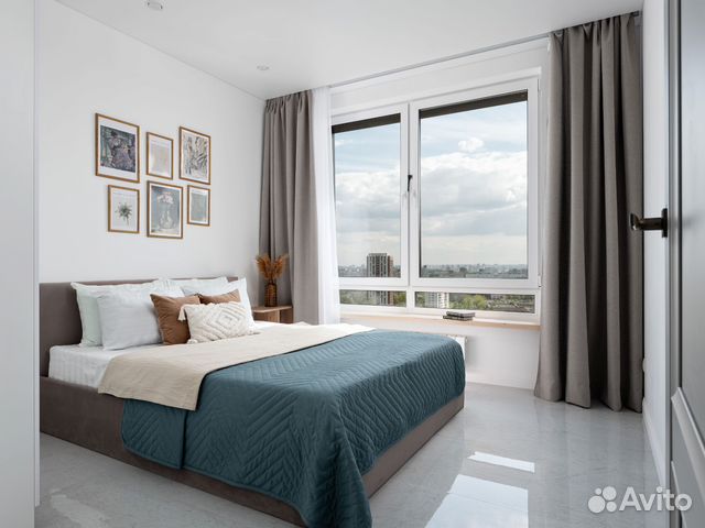 

1-к. квартира, 55 м², 3 кровати