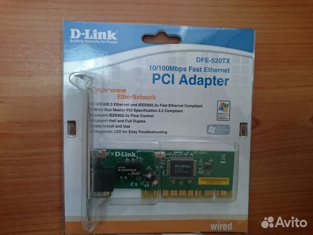 Сетевая карта pci d link dfe 520tx